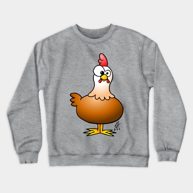 Chicken Crewneck Sweatshirt by Cardvibes